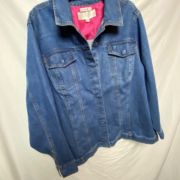abella Rodriguez - Plus Size Jacket Dark Blue Jean 3X - Picture 12 of 13